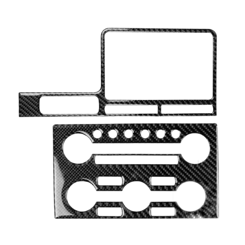 

2 PCS Car Carbon Fiber Navigation Instrument Decorative Sticker for Nissan GTR R35 2008-2016, Left Drive