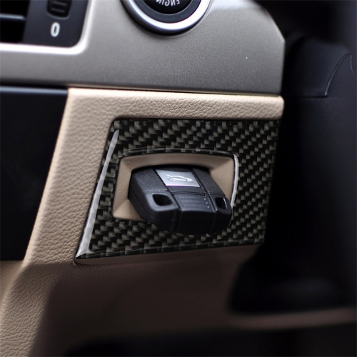 

Carbon Fiber Car Right Driving Ignition Switch Decorative Sticker for BMW E90 / E92 2005-2012