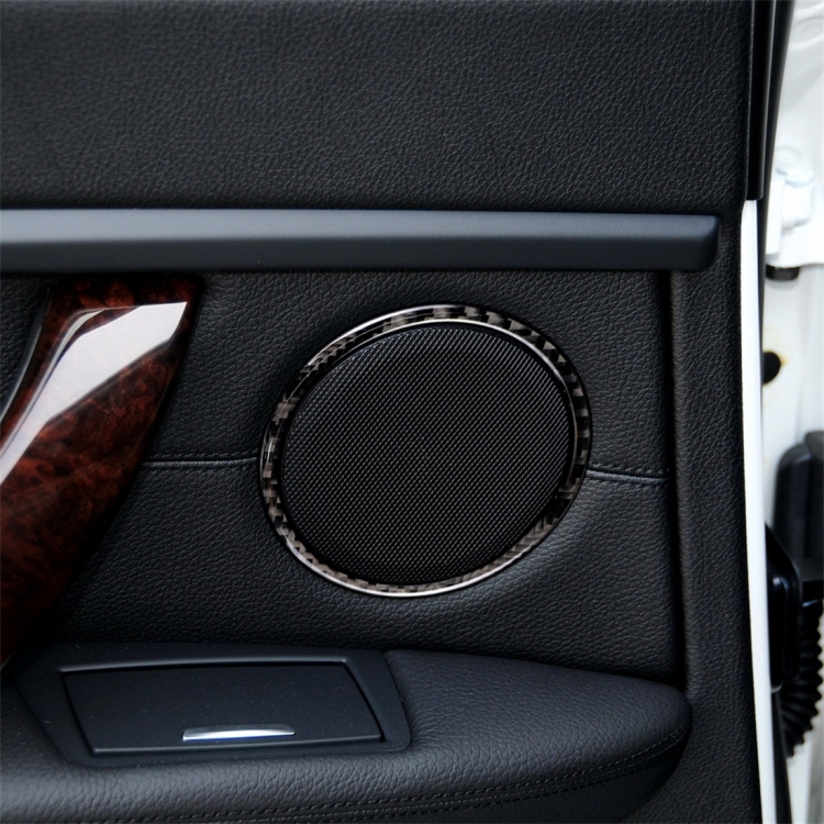 

Carbon Fiber Car Horn Circle Decorative Sticker for BMW E90 / E84 / 320i / 325i