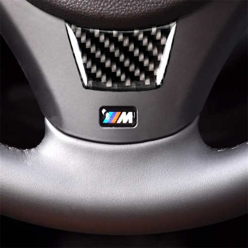 

Little B Version Carbon Fiber Car Steering Wheel Decorative Sticker for BMW E90 2005-2012