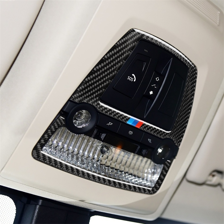

Three Color Carbon Fiber Car Reading Lamp Panel Decorative Sticker for BMW 5 Series F10 2011-2017 / F07 2010-2017 / F25 X3 F26 X4 2011-2017