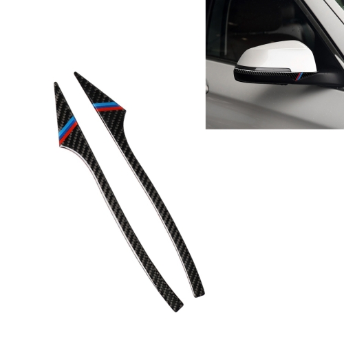 

Three Color B Carbon Fiber Car Rearview Mirror Bumper Strip Decorative Sticker for BMW 5 Series E60 2008-2010 / F10 2011-2017 / F07 2010-2015 / F01 2010-2015