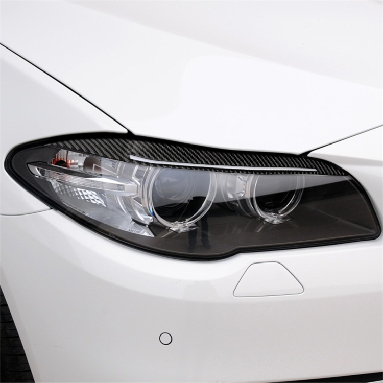 

Carbon Fiber Car Lamp Eyebrow Decorative Sticker for BMW 5 Series F10 2014-2016