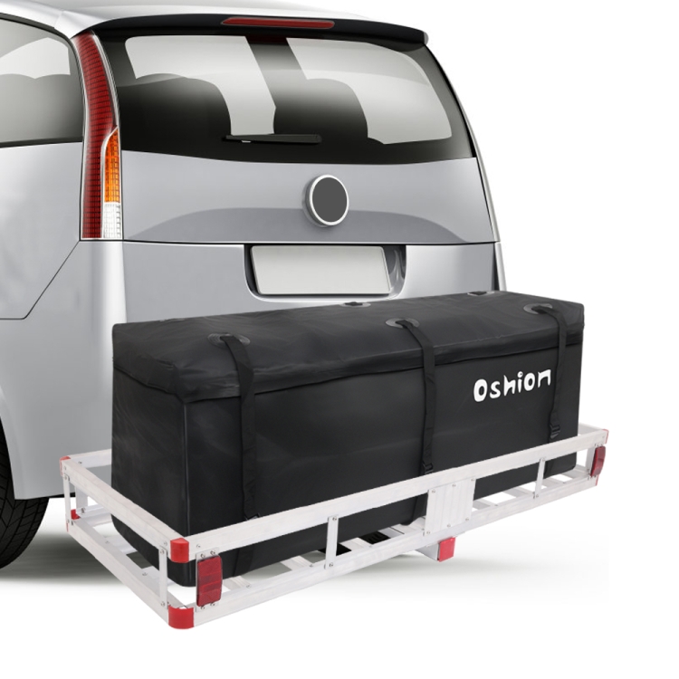 

[US Warehouse] Oshion LZ1001 Car Aluminum Rear Hanging Luggage Frame Waterproof Cargo Bag Luggage Net Folding Handle Stabilizer Carry 500LBS