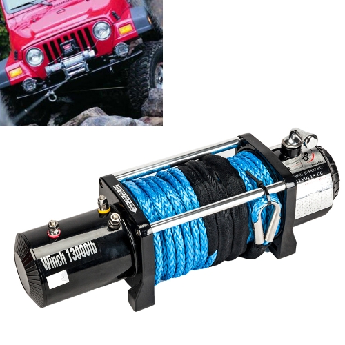 

[US Warehouse] Off-Road ATV 13000LBS LFT Electric Recovery Winch Towing Synthetic Rope with Remote