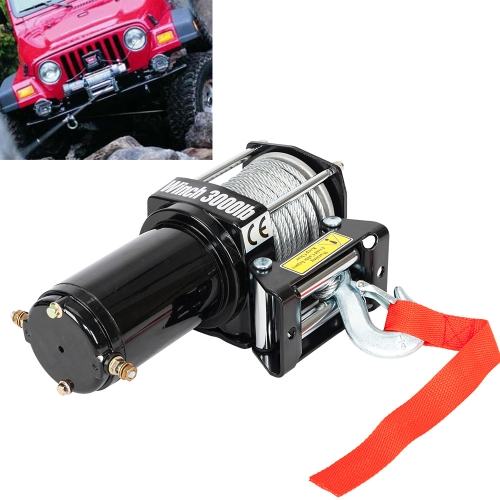 

[US Warehouse] Truck SUV 2500LBS LFT Electric Recovery Winch Wireless Remote Control