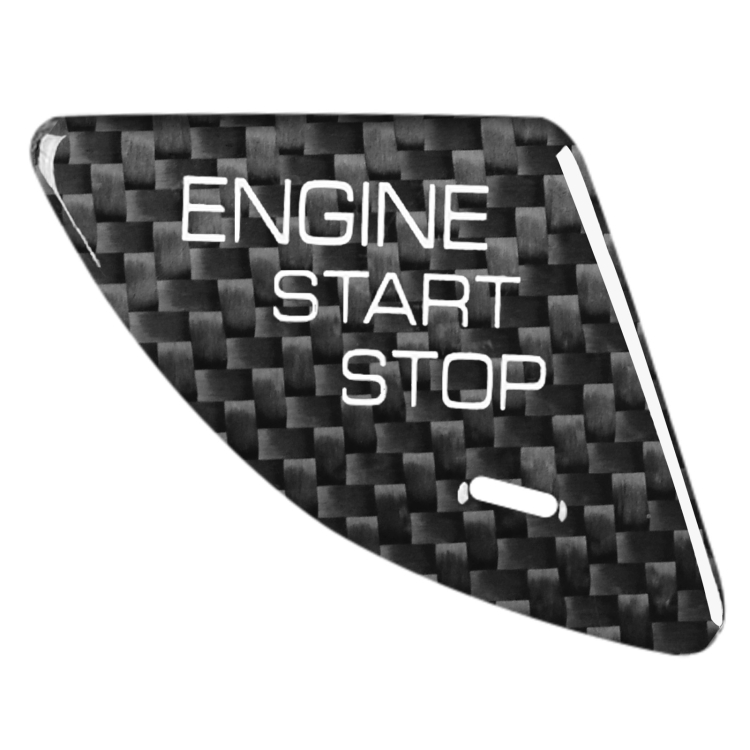 

Car Carbon Fiber Engine Start Button Decorative Cover Trim for Cadillac ATS / ATS-L (Black)