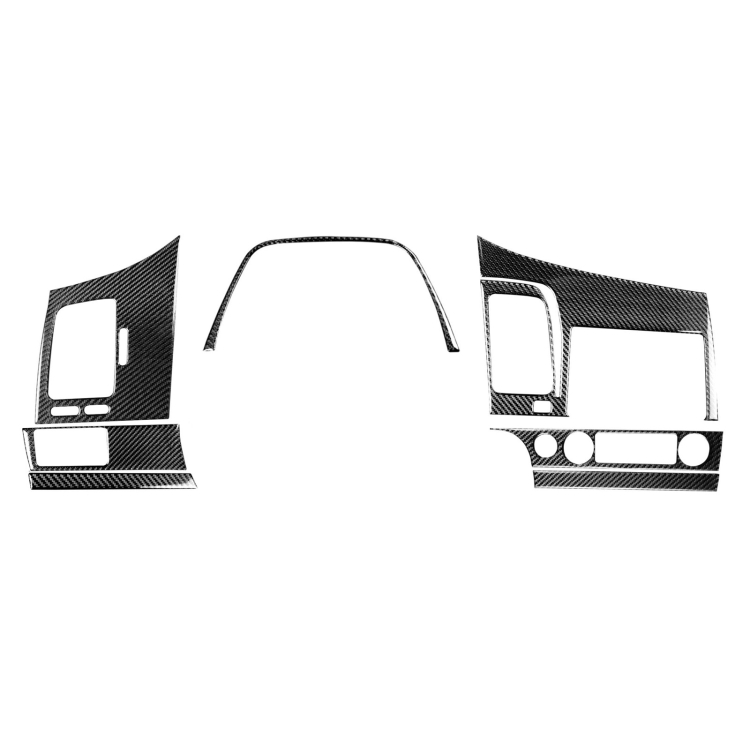

7 in 1 Car Carbon Fiber Instrument Panel Set Decorative Sticker for Honda Civic 8th Generation 2006-2011, Left Drive