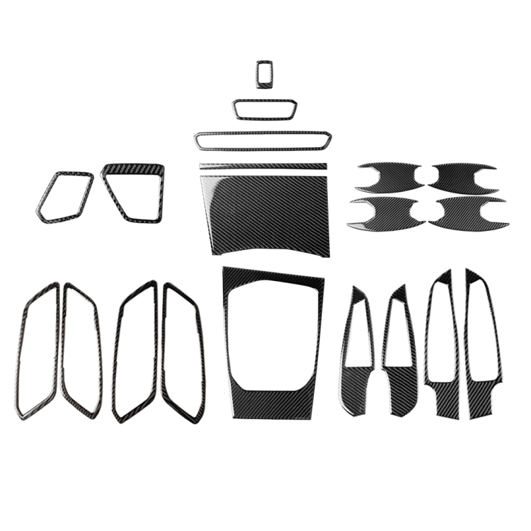 

Car Carbon Fiber Full Set Decorative Sticker for BMW 3 Series G20/G28/325Li/330d/335 2019-2020, Right Drive