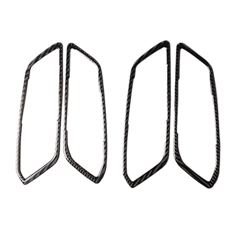 

4 in 1 Car Carbon Fiber Door Handle Decorative Sticker for BMW 3 Series G20/G28/325Li/330d/335 2019-2020, Left and Right Drive Universal