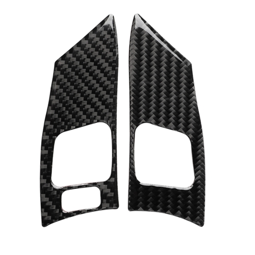 

Car Carbon Fiber Steering Wheel Button A Decorative Sticker for Lexus IS250 300 350C 2006-2012, Left and Right Drive Universal