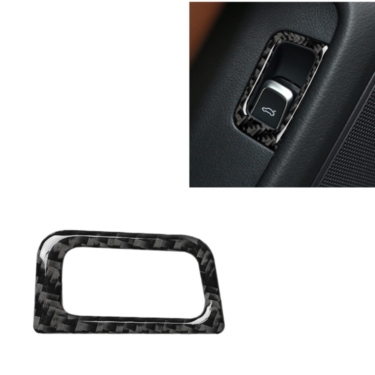 

Car Carbon Fiber Trunk Switch Decorative Sticker for Audi A6 S6 C7 A7 S7 4G8 2012-2018, Left Drive