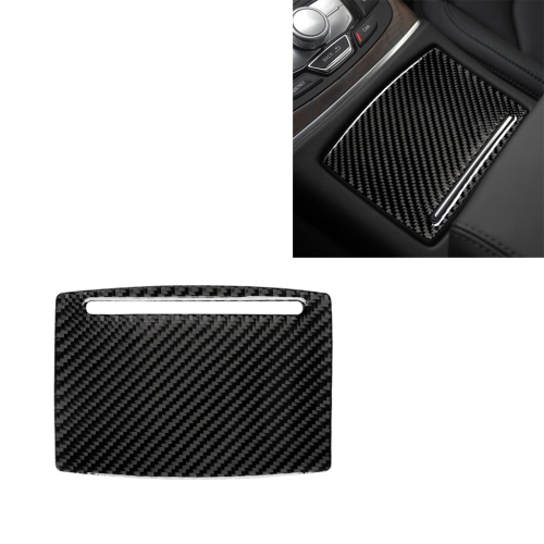 

Car Carbon Fiber Water Cup Holder Panel Decorative Sticker for Audi A6 S6 C7 A7 S7 4G8 2012-2018, Left and Right Drive Universal