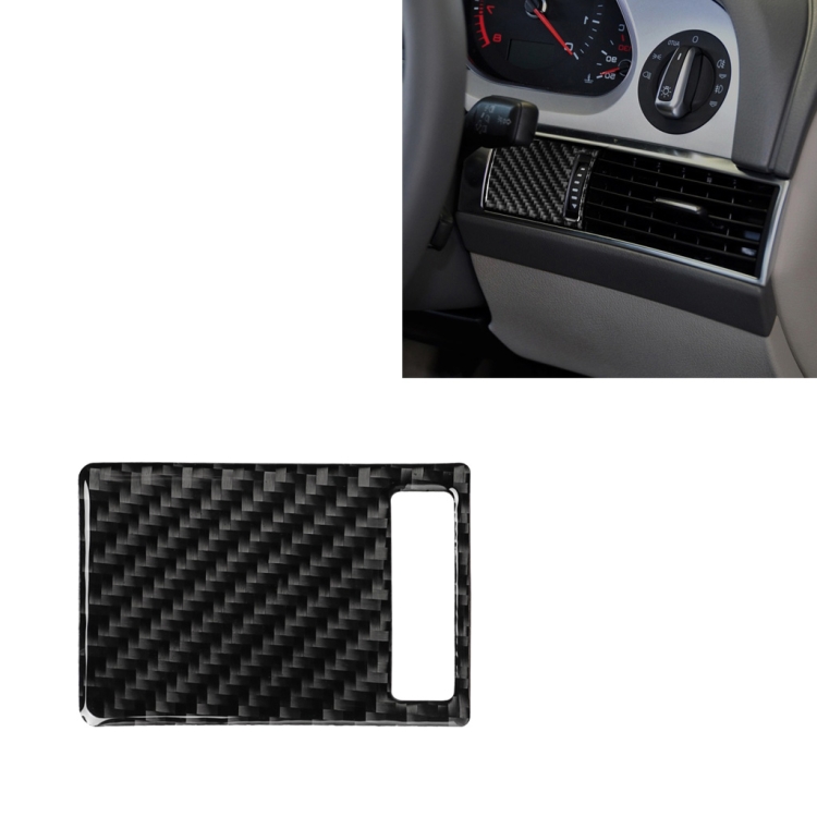 

Car Carbon Fiber Air Outlet Adjustment Panel Decorative Sticker for Audi A6 2005-2011, Right Drive