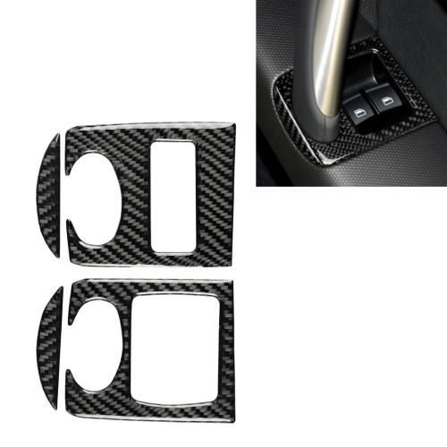 

Car Carbon Fiber Glass Lifter Panel Decorative Sticker for Audi TT 8n 8J MK123 TTRS 2008-2014, Right Drive