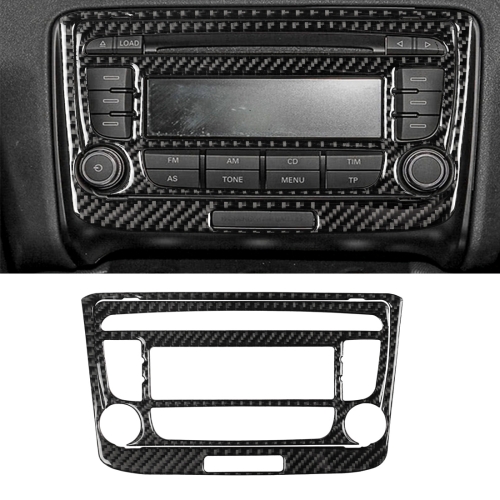 

Car Carbon Fiber Air Conditioning CD Panel Decorative Sticker for Audi TT 8n 8J MK123 TTRS 2008-2014, Left and Right Drive Universal, B Style