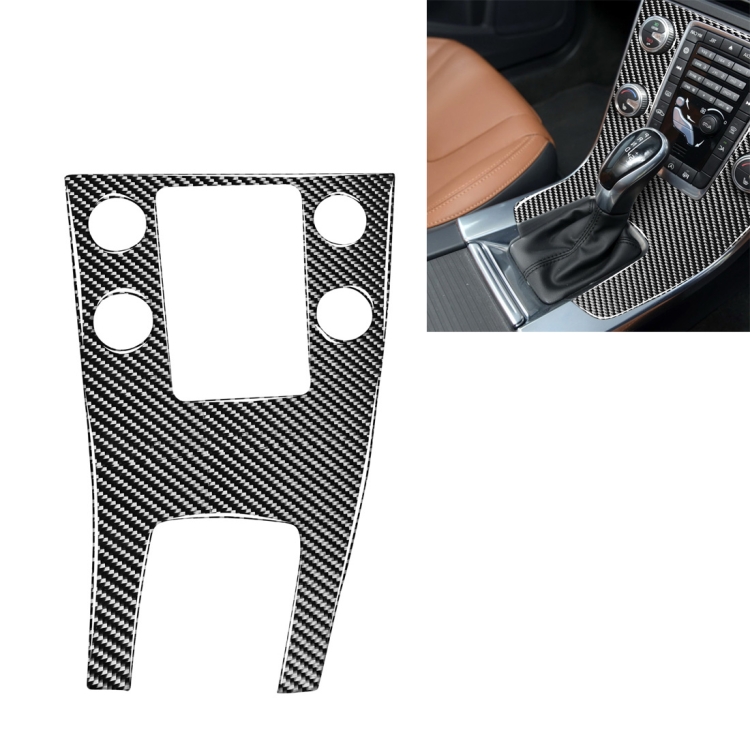 

Car Carbon Fiber Central Control Panel Decorative Stickers for Volvo V60 2010-2017 / S60 2010-2018, Right Drive