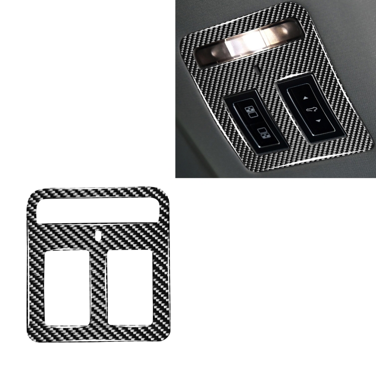 

Car Carbon Fiber Reading Lamp Decorative Stickers for Jaguar F-PACE X761 XE X760 XF X260 XJ, Left and Right Drive Universal