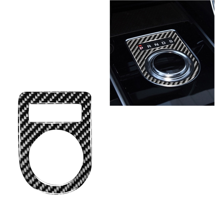 

Car Carbon Fiber Gearshift Knob Decorative Stickers for Jaguar F-PACE X761 XE X760 XF X260 XJ, Left and Right Drive Universal