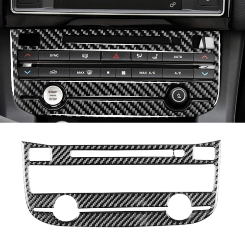

Car Carbon Fiber Air Conditioning Panel Decorative Stickers for Jaguar F-PACE X761 XE X760 XF X260, Left and Right Drive Universal