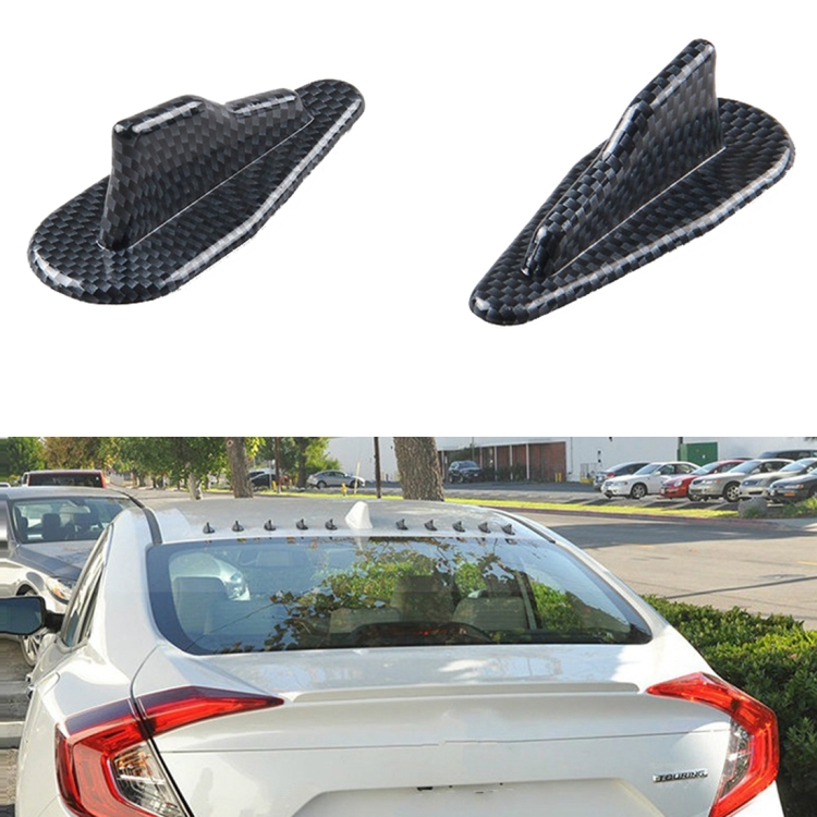 

Universal Car Modification EVO Style Car Roof Radio Signal Shark Fin Decoration Accessories, Carbon Fiber Texture Style