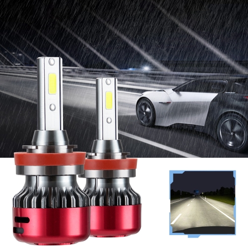 

2 PCS I5 H11 DC9-30V 26W 6000K 2400LM IP67 Car High Bright LED Headlight Lamps