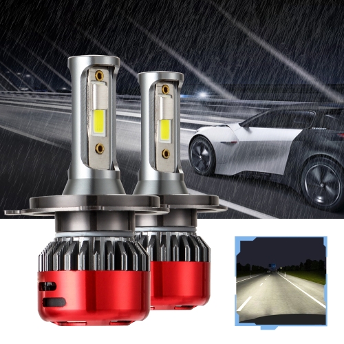 

2 PCS I5 H4 DC9-30V 26W 6000K 2400LM IP67 Car High Bright LED Headlight Lamps