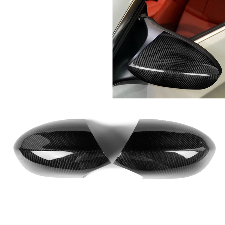 

2 PCS Car Carbon Fiber Rearview Mirror Shells for BMW E90 E92 E93 M3, Left and Right Drive Universal