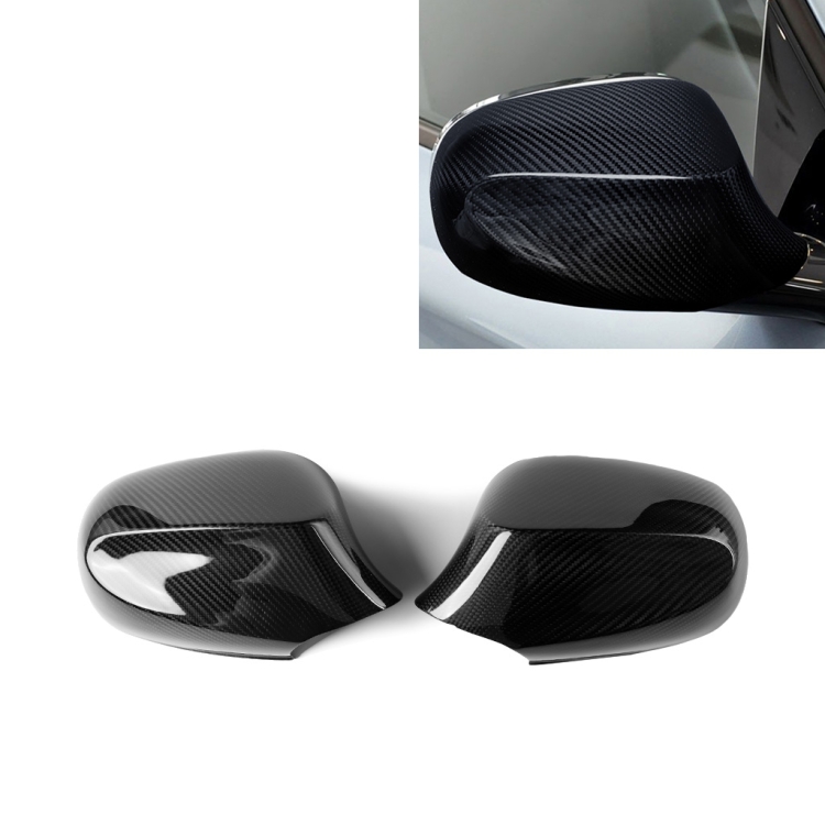 

2 PCS Car Carbon Fiber Rearview Mirror Shells for BMW E87 2010-2011, Left and Right Drive Universal