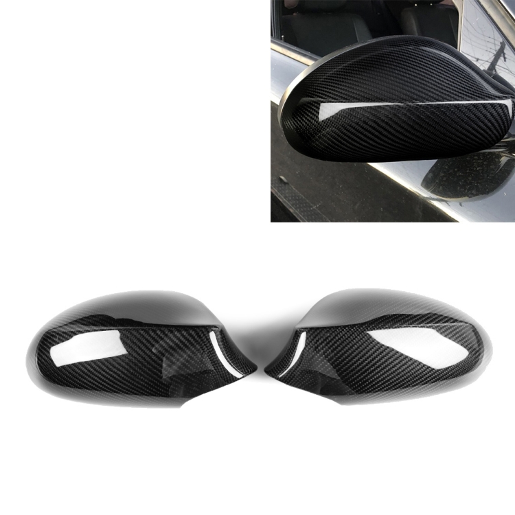 

2 PCS Car Carbon Fiber Rearview Mirror Shells for BMW E87 2007-2010, Left and Right Drive Universal