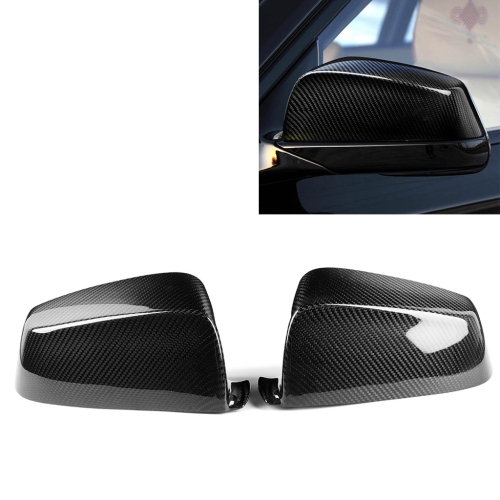 

2 PCS Car Carbon Fiber Rearview Mirror Shells for BMW 5 Series F07 2010-2013, Left and Right Drive Universal