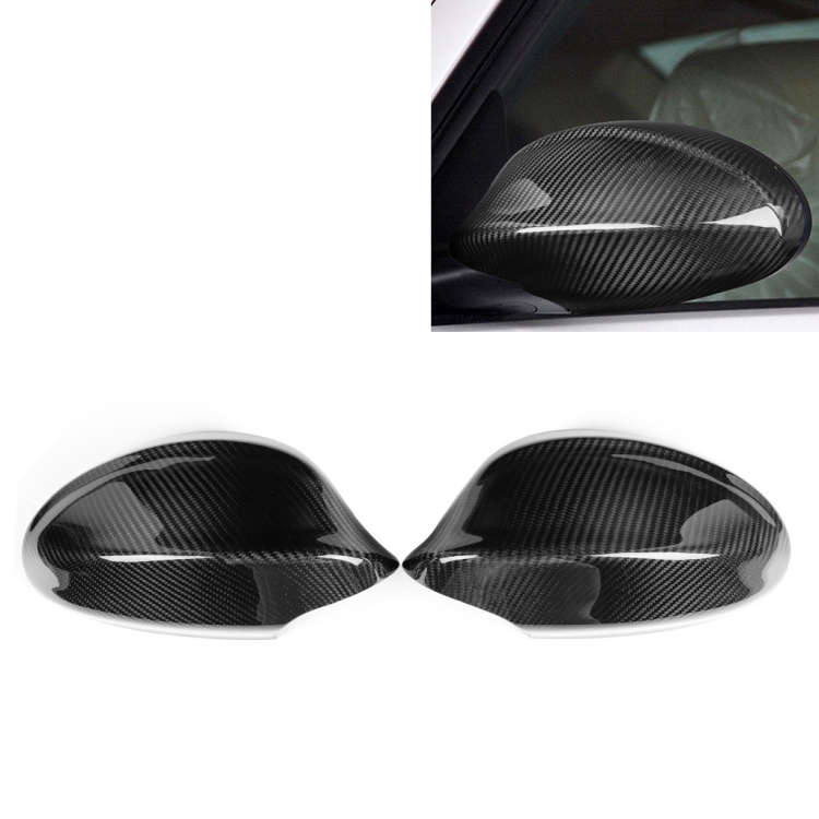 

2 PCS Car Carbon Fiber Rearview Mirror Shells for BMW E90 E91 2005-2008, Left and Right Drive Universal