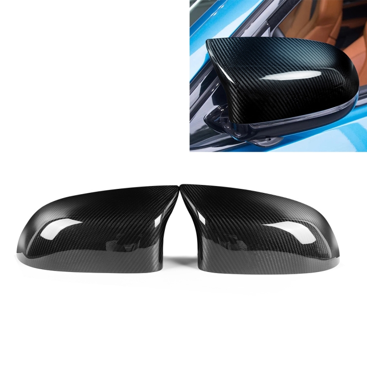 

2 PCS Car Carbon Fiber Rearview Mirror Shells for BMW F85 F86 X5M X6M, Left and Right Drive Universal