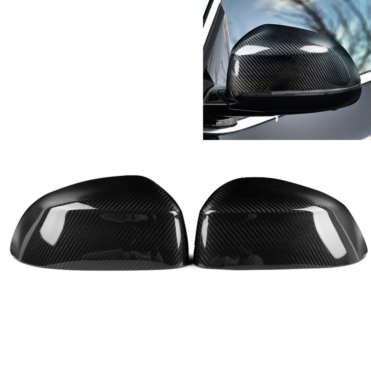 

2 PCS Car Carbon Fiber Original Factory Rearview Mirror Shells for BMW X3 F25 2014-2017, Left and Right Drive Universal