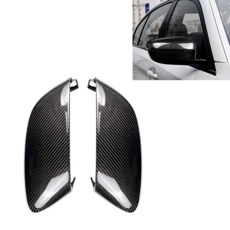 

2 PCS Car Carbon Fiber Rearview Mirror Shells for 2017-2018 BMW 5 Series G30 G31, Left and Right Drive Universal