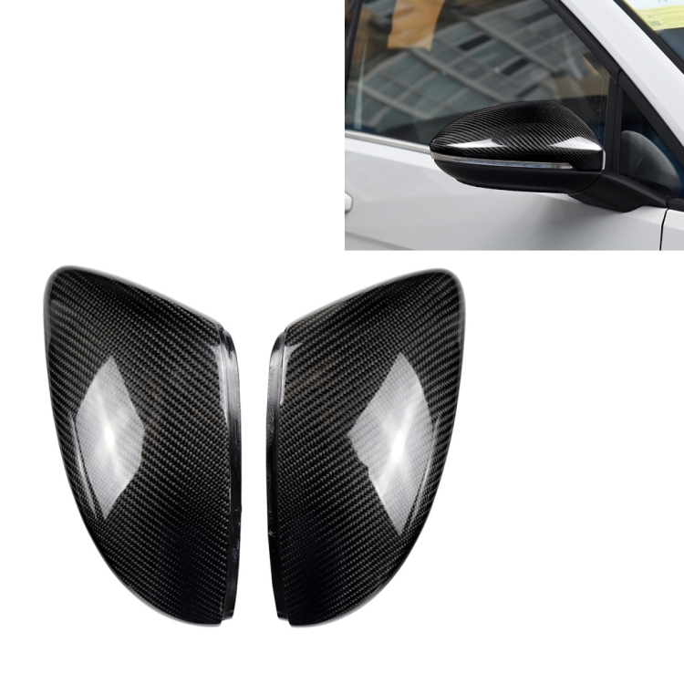

2 PCS Car Carbon Fiber Rearview Mirror Shells for 2009-2013 Volkswagen Golf 6 / MK6 / R / GTI / VI, Left and Right Drive Universal