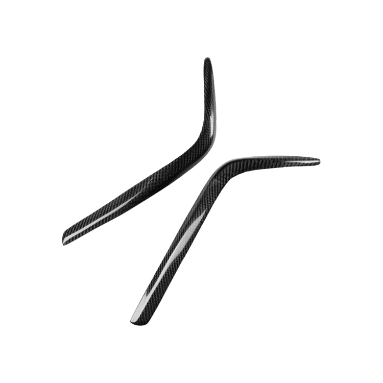 

2 PCS Carbon Fiber Car Lamp Eyebrow Decorative Sticker for Mercedes Benz W202