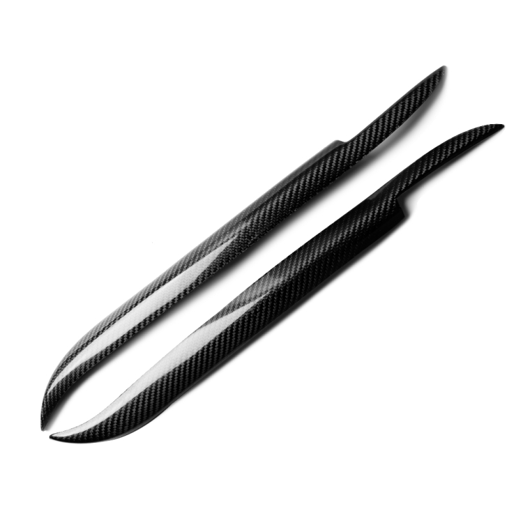 

2 PCS Carbon Fiber Car Lamp Eyebrow Decorative Sticker for 1997-2003 BMW E39