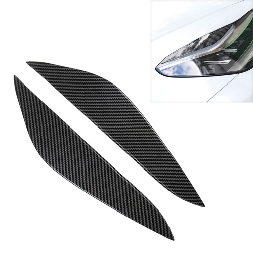 

Car Headlight Eyebrow for Tesla Model 3 (Carbon Fiber Black)