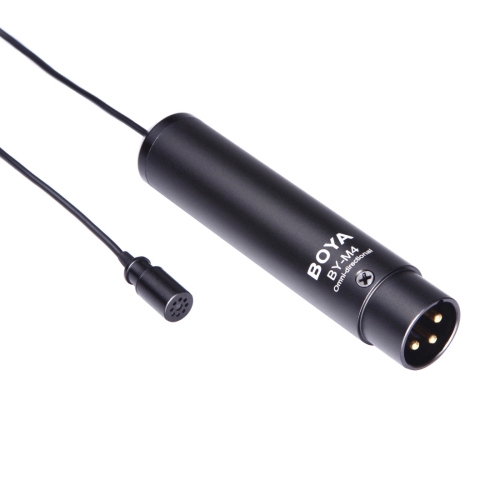 

BOYA BY-M4OD Professional Clip-On XLR Connector Omni-directional Broadcast Condenser Microphone(Black)