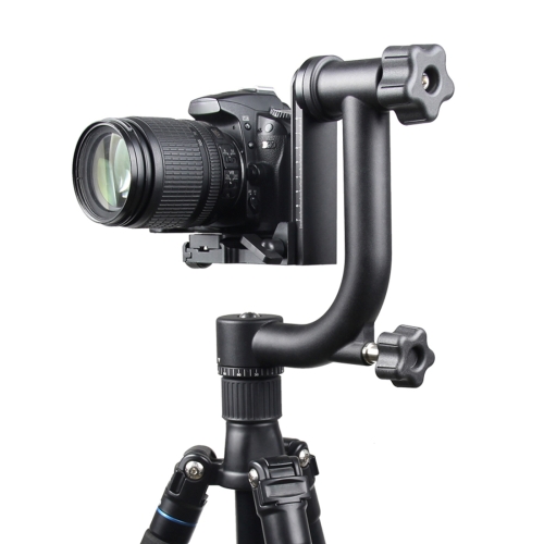 

YELANGU Horizontal 360 Degree Gimbal Tripod Head for Home DV and SLR Cameras(Black)