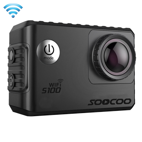 

SOOCOO S100 2.0 inch Screen 4K 170 Degrees Wide Angle WiFi Sport Action Camera Camcorder with Waterproof Housing Case, Support 64GB Micro SD Card & Diving Mode & Voice Prompt & Anti-shake & HDMI Output(Black)