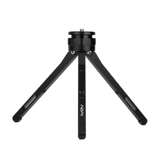 

ADAI Adjustable Aluminum Alloy Mini Tripod Stand Tabletop Tripod for DSLR & Digital Camera (Black)