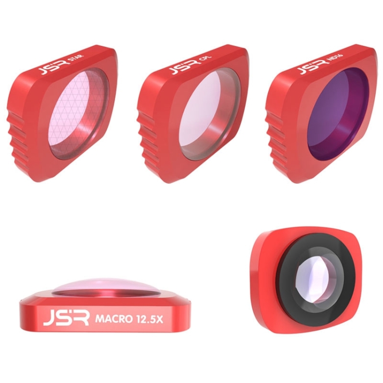 

JSR 5 in 1 CR Super Wide Angle Lens 12.5X Macro Lens + CPL Lens + Star + ND16 Lens Filter Set for DJI OSMO Pocket