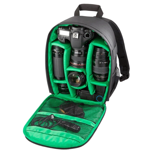 

INDEPMAN DL-B013 Portable Waterproof Scratch-proof Outdoor Sports Backpack Camera Bag Phone Tablet Bag for GoPro, SJCAM, Nikon, Canon, Xiaomi Xiaoyi YI, iPad, Apple, Samsung, Huawei, Size: 26.5 * 12.5 * 33 cm(Green)