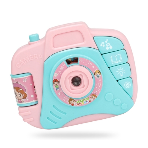 

Children Cartoon Projector Simulated Camera Educational Toys (Pink)