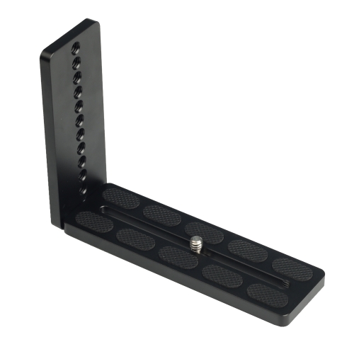 

125A Universal 1/4 inch Vertical Shoot Quick Release L Plate Bracket Base Holder (Black)
