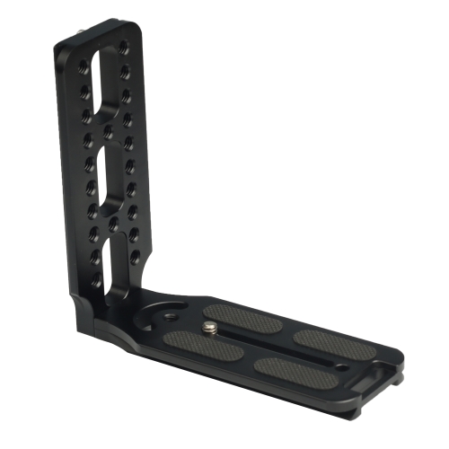 

132D Universal 1/4 inch Vertical Shoot Quick Release L Plate Bracket Base Holder (Black)