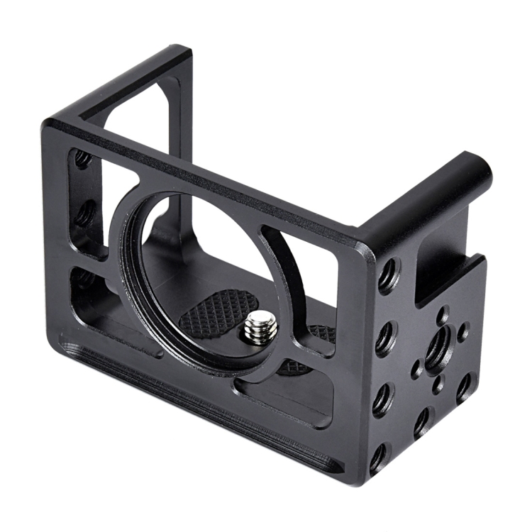 

YELANGU C10 Housing Shell CNC Aluminum Alloy Protective Cage with Screw & Base Adapter for Sony RX0 II (Black)