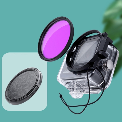 

RUIGPRO for GoPro HERO8 Professional 58mm Color Dive Housing Lens Filter with Filter Adapter Ring & Lens Cap(Purple)